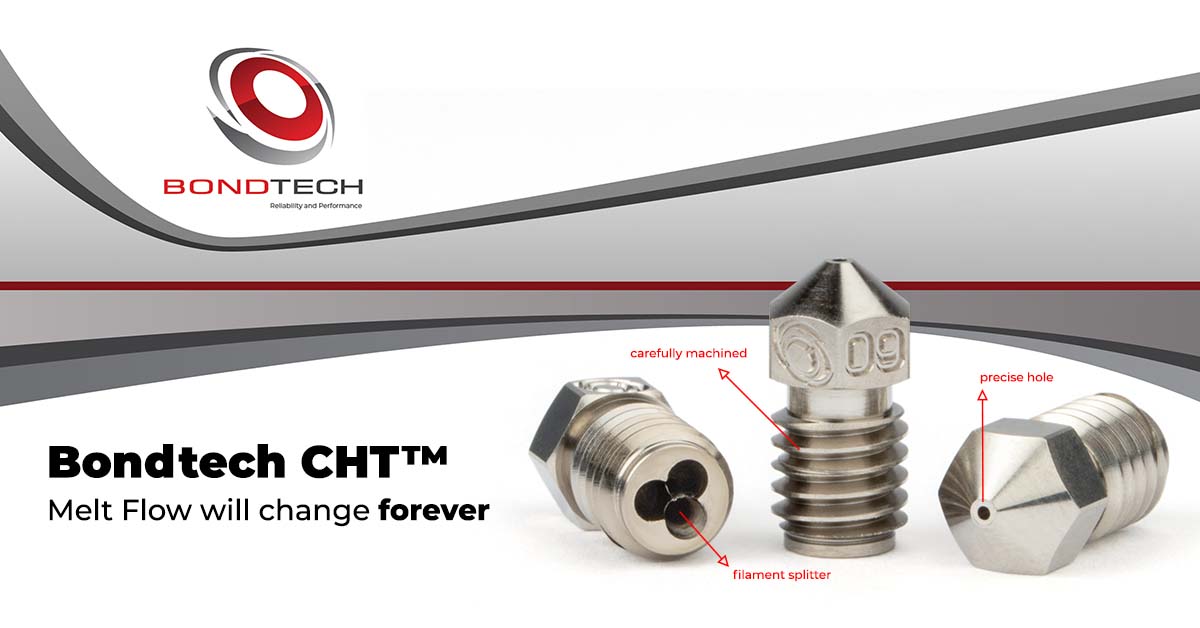 Bondtech CHT® V6 RepRap M6 Coated Brass Nozzle