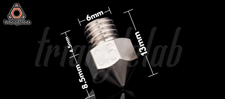 1PC Trianglelab MK8 Plated Copper Nozzle 1.75mm