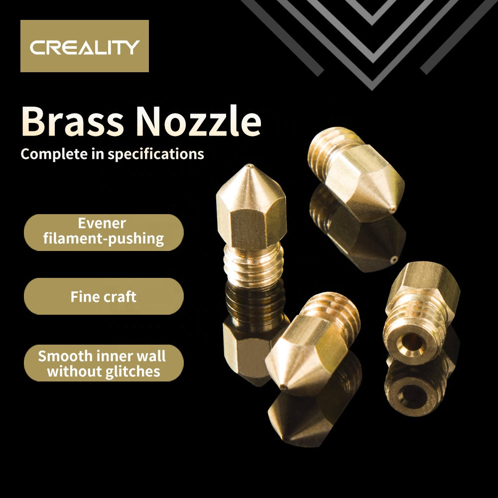5PCS Creality MK8 Brass Nozzle 3D Printing (0.2mm - 1.0mm)