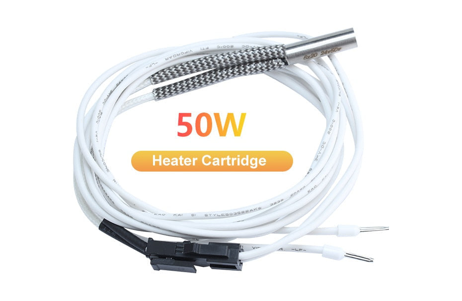24V 50W Heater Cartridge 1.5M/2M DRHOTSWAP HOTSWAPABLE for 3D Printers
