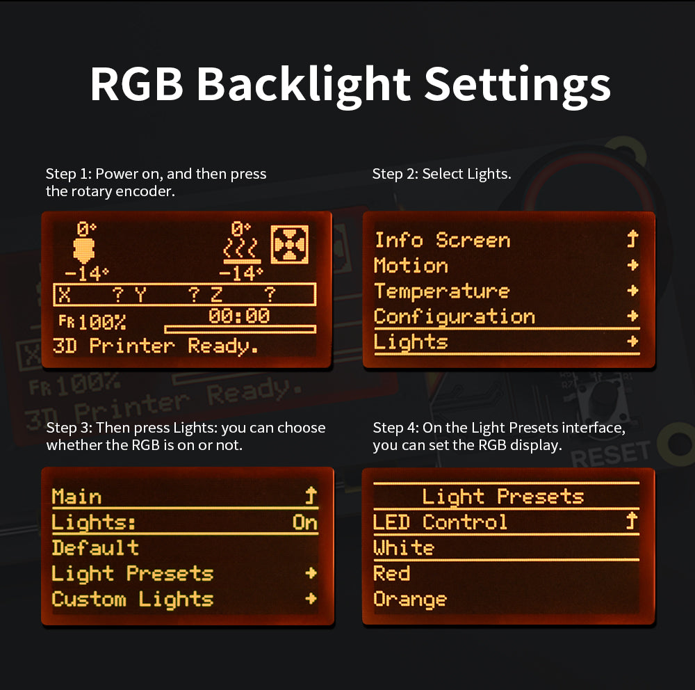 BIGTREETECH MINI12864 V2.0 LCD Screen VORON 2.4 RGB backlight mini Display