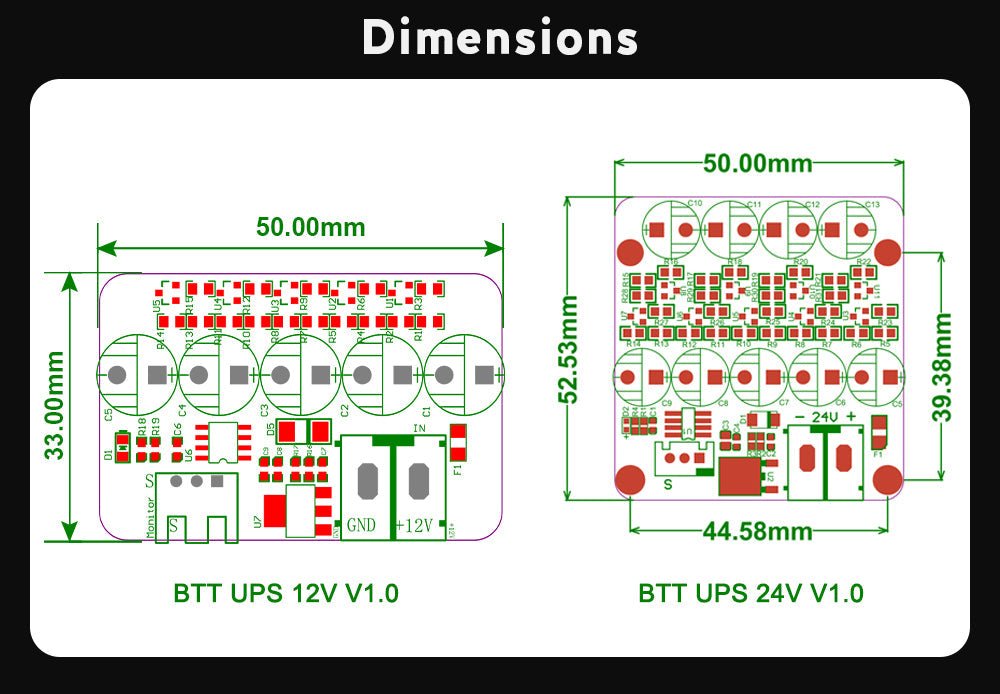 Bigtreetech BTT Mini UPS 24V V1.0 - ZZB000377 - DREMC STORE