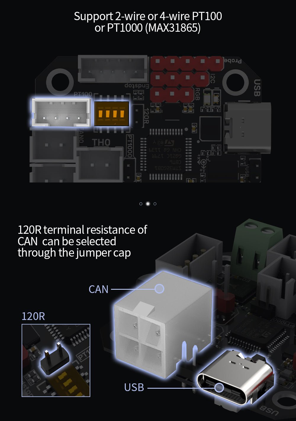 Bigtreetech EBB 36/42 MAX Can Bus for Klipper Hotend Tool Head Expansion Device - U2C V2.1 - 1030000107 - DREMC STORE