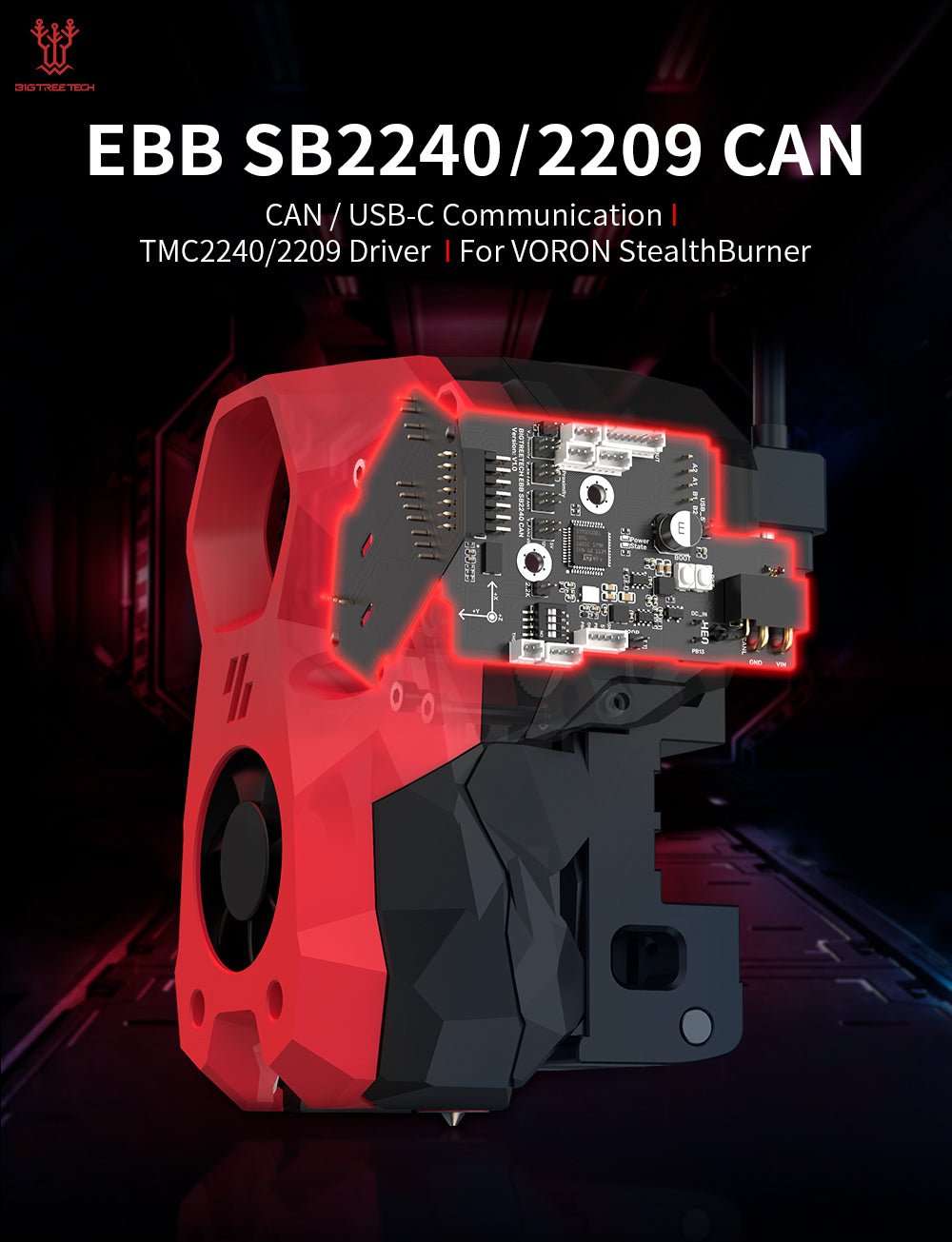 Bigtreetech EBB SB2209 / EBB2240 CAN V1.0 for Voron StealthBurner - EBB SB2209 CAN V1.0 - 1020000425+1060000637 - DREMC STORE
