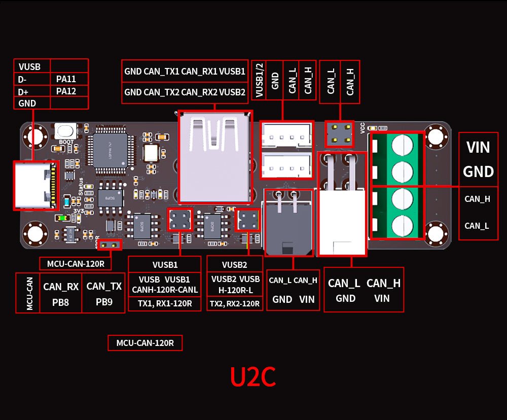 Bigtreetech EBB SB2209 / EBB2240 CAN V1.0 for Voron StealthBurner - EBB SB2209 CAN V1.0 - 1020000425+1060000637 - DREMC STORE