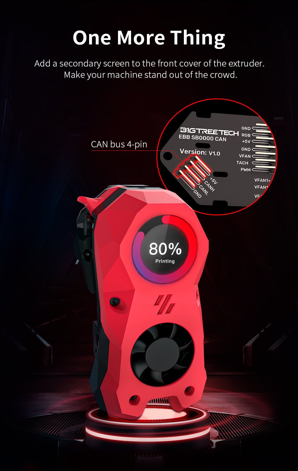 Bigtreetech EBB SB2209 / EBB2240 CAN V1.0 for Voron StealthBurner - EBB SB2209 CAN V1.0 - 1020000425+1060000637 - DREMC STORE