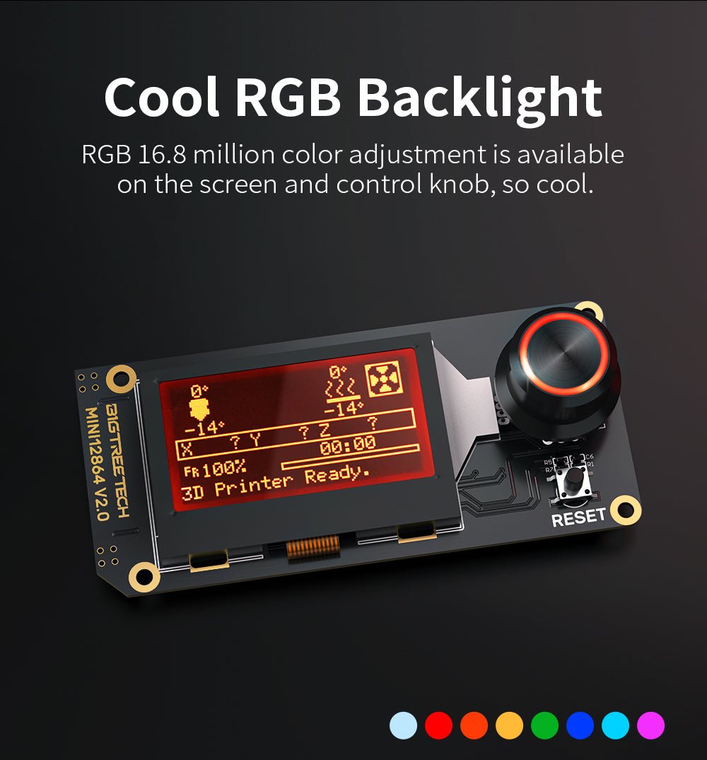 Bigtreetech Mini 12864 V2.0 LCD Screen RGB backlight Display - 1020000406 - DREMC STORE