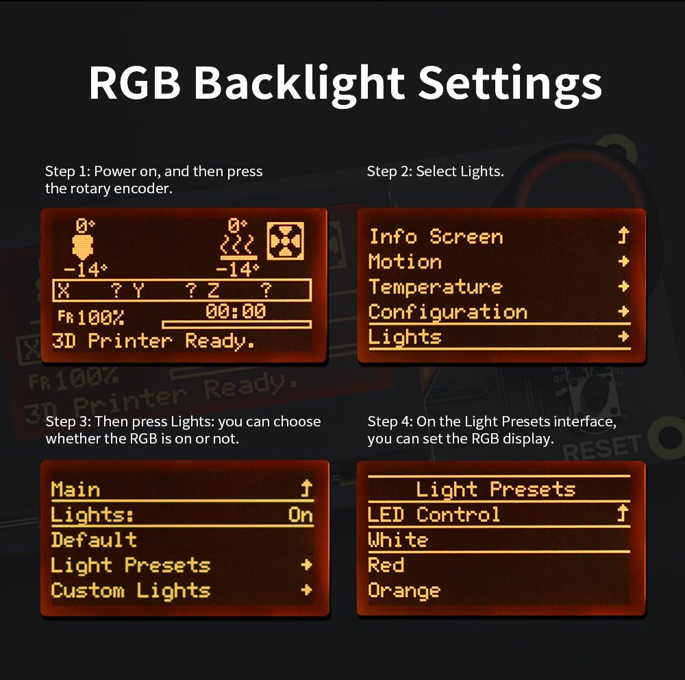 Bigtreetech Mini 12864 V2.0 LCD Screen RGB backlight Display - 1020000406 - DREMC STORE