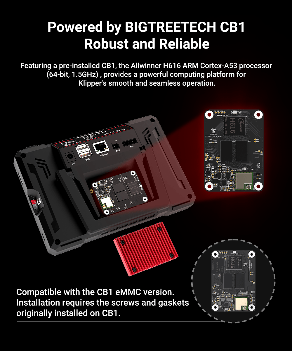Bigtreetech Pad 7 with Pre - installed CB1 Core Board - 1040000041 - DREMC STORE