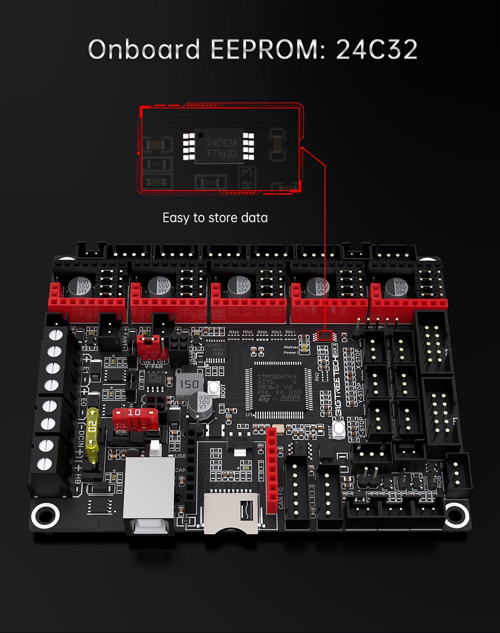 Bigtreetech SKR 3 Motherboard For 3D Printer - 1020000418 - DREMC STORE