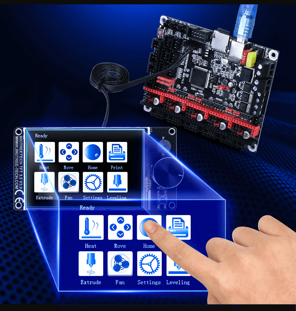 Bigtreetech TFT35 / TFT50 / TFT70 V3.0.1 Touch Screen/12864LCD - TFT35 - 1040000019 - DREMC STORE