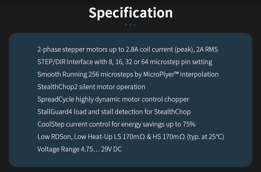 BIGTREETECH TMC2226 V1.0 Stepper Motor Driver - Silent - For SKR V1.3/V1.4 Turbo - 1x - ZZB000415 - DREMC STORE