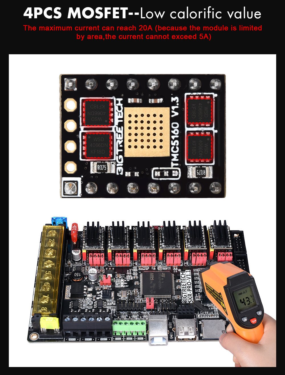 BIGTREETECH TMC5160 Mute Silent Driver V1.3 - ZZB000589 - DREMC STORE