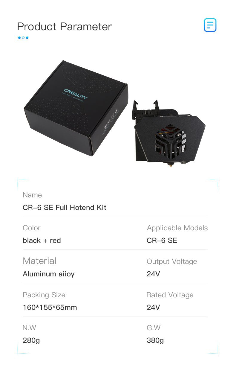 CR 6 SE Full Assembled Hotend Kit - 4001030016 - DREMC STORE