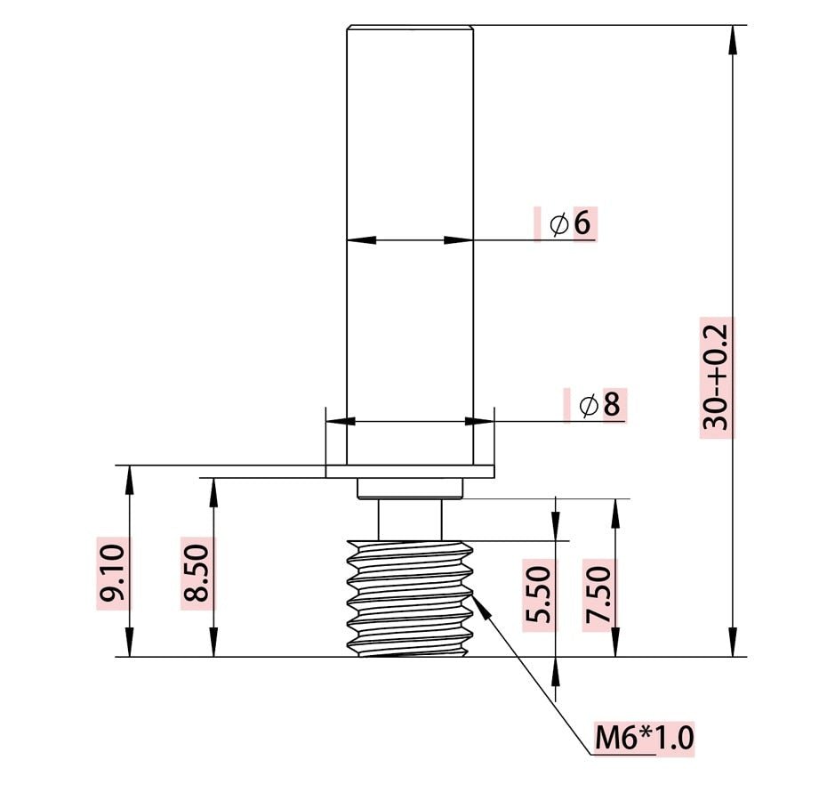 CR 6 SE Titanium alloy All Metal Heat Break For CR - 6 SE Ender 3 Neo - TL - 68074409 - DREMC STORE