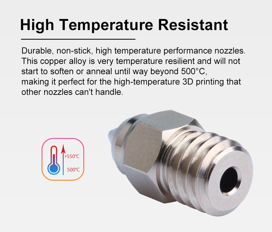Creality Comptaible CR - 6 SE Ender 3 S1 Sprite Extruder MK8 Plated Copper Nozzle - 0.25mm - 63990185 - DREMC STORE