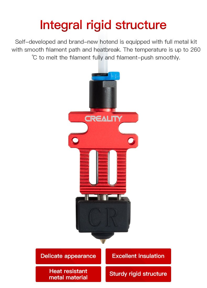 Creality CR 6 SE Hotend Kit with PTFE Tube + Heater Cartridge + Thermistors - 4001030042 - DREMC STORE