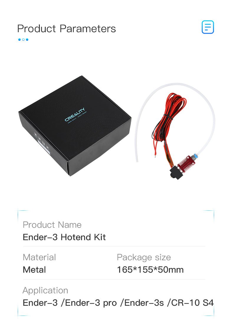 Creality Hotend Assembly for Ender 3 / 3 Pro, 3 V2/ CR10 S4 - 4001030041 - DREMC STORE