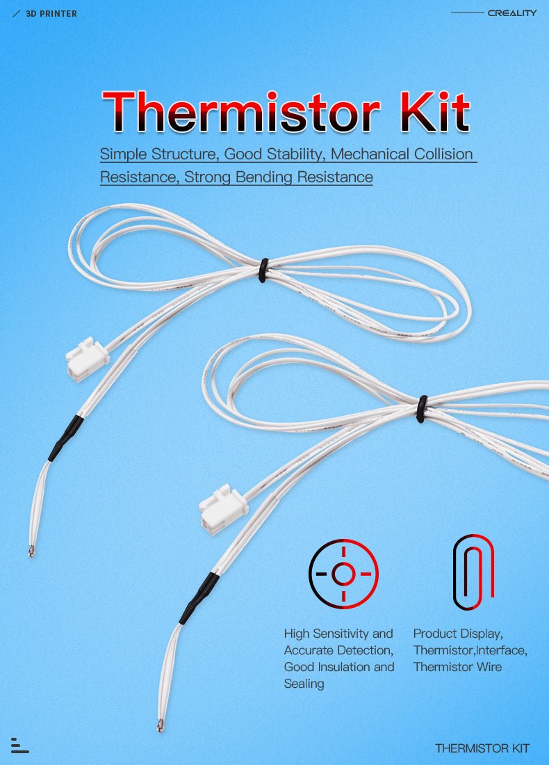 Creality Nozzle Thermistor for Ender 3 Series (Ender 3 V2/PRO) - 4004070007 - DREMC STORE