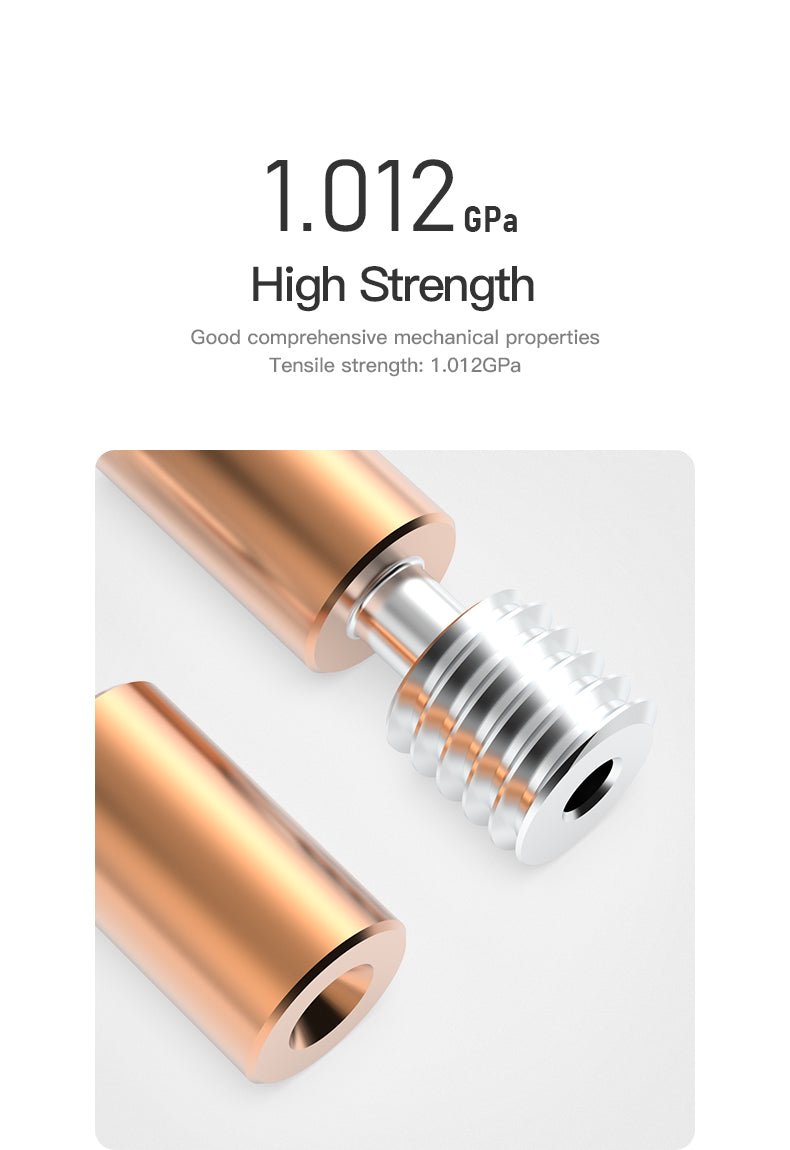 Creality Titanium Alloy All Metal Hreat Break for Ender 3 S1 - Copper + Titanium Alloy - 4004050019 - DREMC STORE