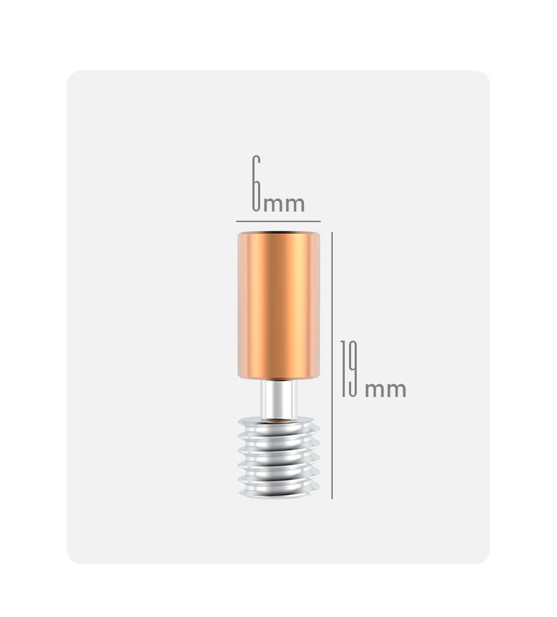 Creality Titanium Alloy All Metal Hreat Break for Ender 3 S1 - Copper + Titanium Alloy - 4004050019 - DREMC STORE