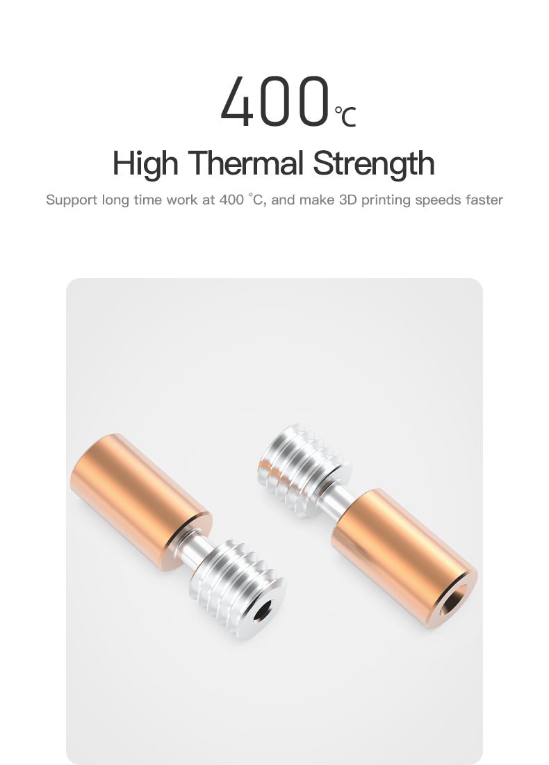 Creality Titanium Alloy All Metal Hreat Break for Ender 3 S1 - Copper + Titanium Alloy - 4004050019 - DREMC STORE