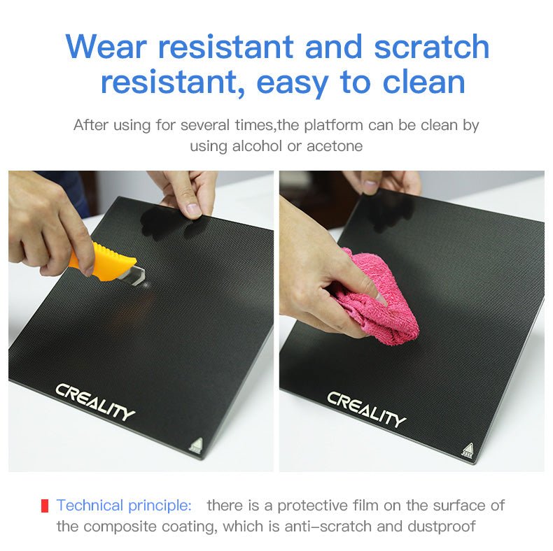 Ender 5 Plus Carborundum Glass Bed Platform 377*377mm - 4004090040 - DREMC STORE