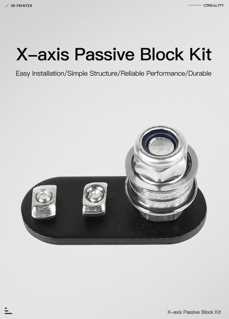 X Axis Passive Pulley Block Kit For Ender 3 / 5 / CR - X