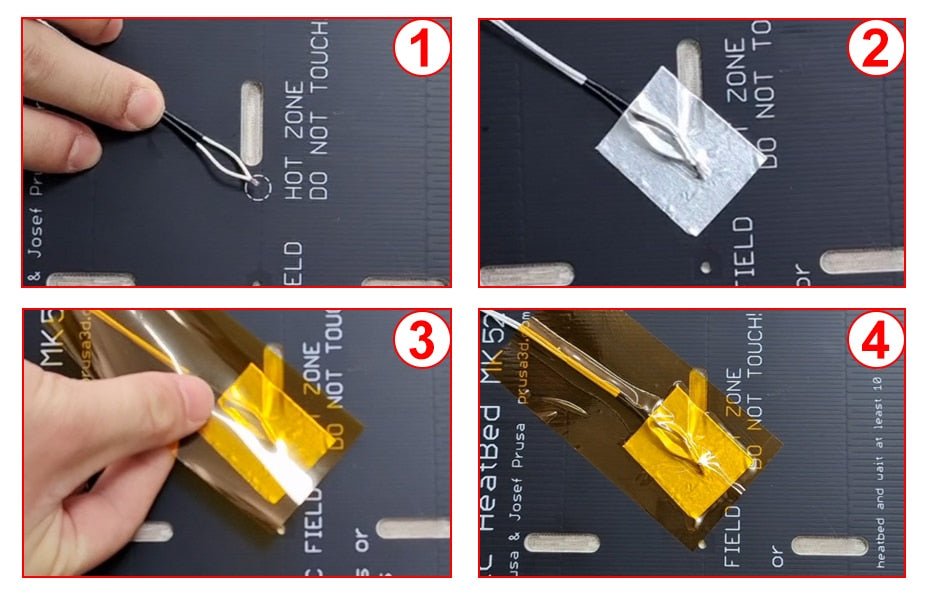 Kapton Tape & Foil Tape for 3D Printer Bed Thermistor - 71605417 - DREMC STORE