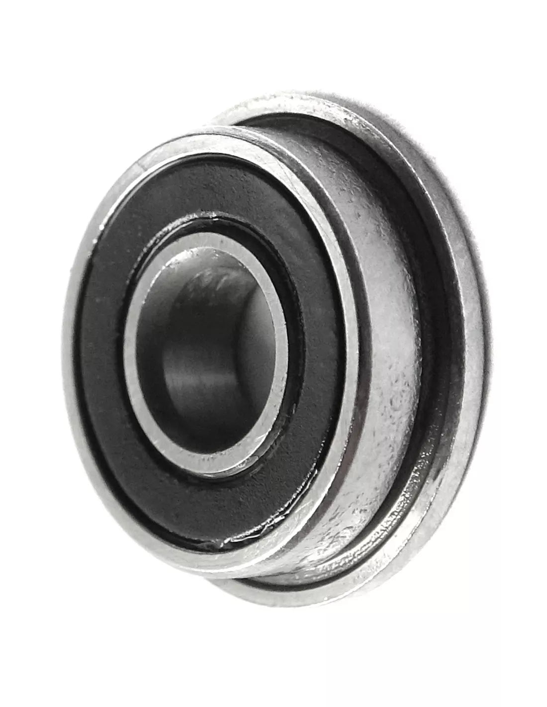 A single cylindrical roller flanged bearing with a visible flange and inner ring.