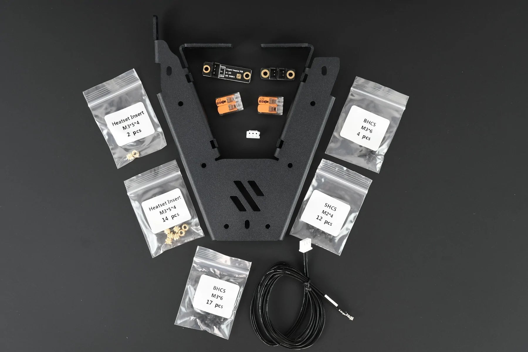 LDO Kirigami V0.1 Bed Upgrade for Voron 0 - Black - LDO - VRN - KRGM - BED - BLK - DREMC STORE