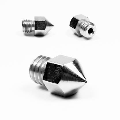 Micro Swiss Brass Plated Wear Resistant Nozzle for MK8 (CR10 / Ender / Tornado / MakerBot) - 0.2mm - M2549 - 02 - DREMC STORE
