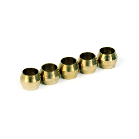 Micro Swiss Spare 4mm brass Compression Sleeves (Pack of 5) - M2711 - DREMC STORE
