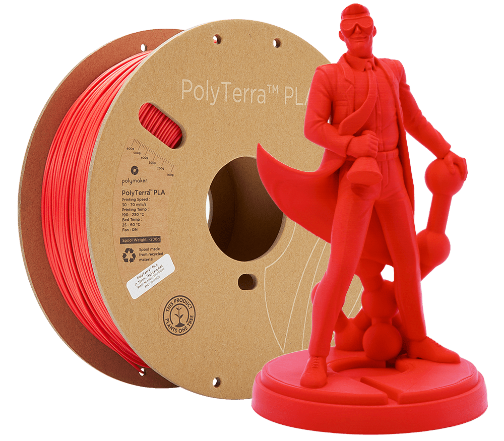 Panchroma™ Matte PLA (Formerly PolyTerra™ PLA) Filament 1.75mm 1kg - Lava Red - PM70826 - DREMC STORE
