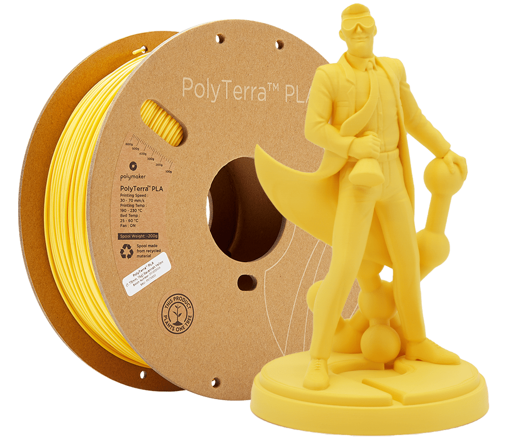 Panchroma™ Matte PLA (Formerly PolyTerra™ PLA) Filament 1.75mm 1kg - Savannah Yellow - PM70850 - DREMC STORE