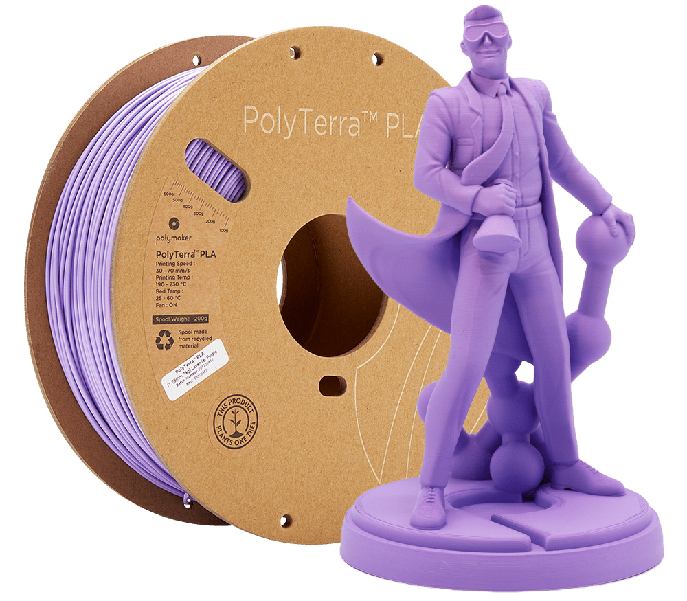 Panchroma™ Matte PLA (Formerly PolyTerra™ PLA) Filament 1.75mm 1kg - Lavender Purple - PM70852 - DREMC STORE