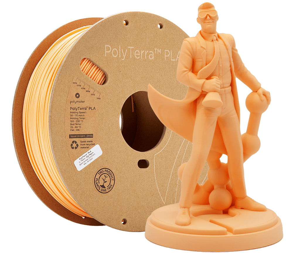 Panchroma™ Matte PLA (Formerly PolyTerra™ PLA) Filament 1.75mm 1kg - Peach - PM70863 - DREMC STORE