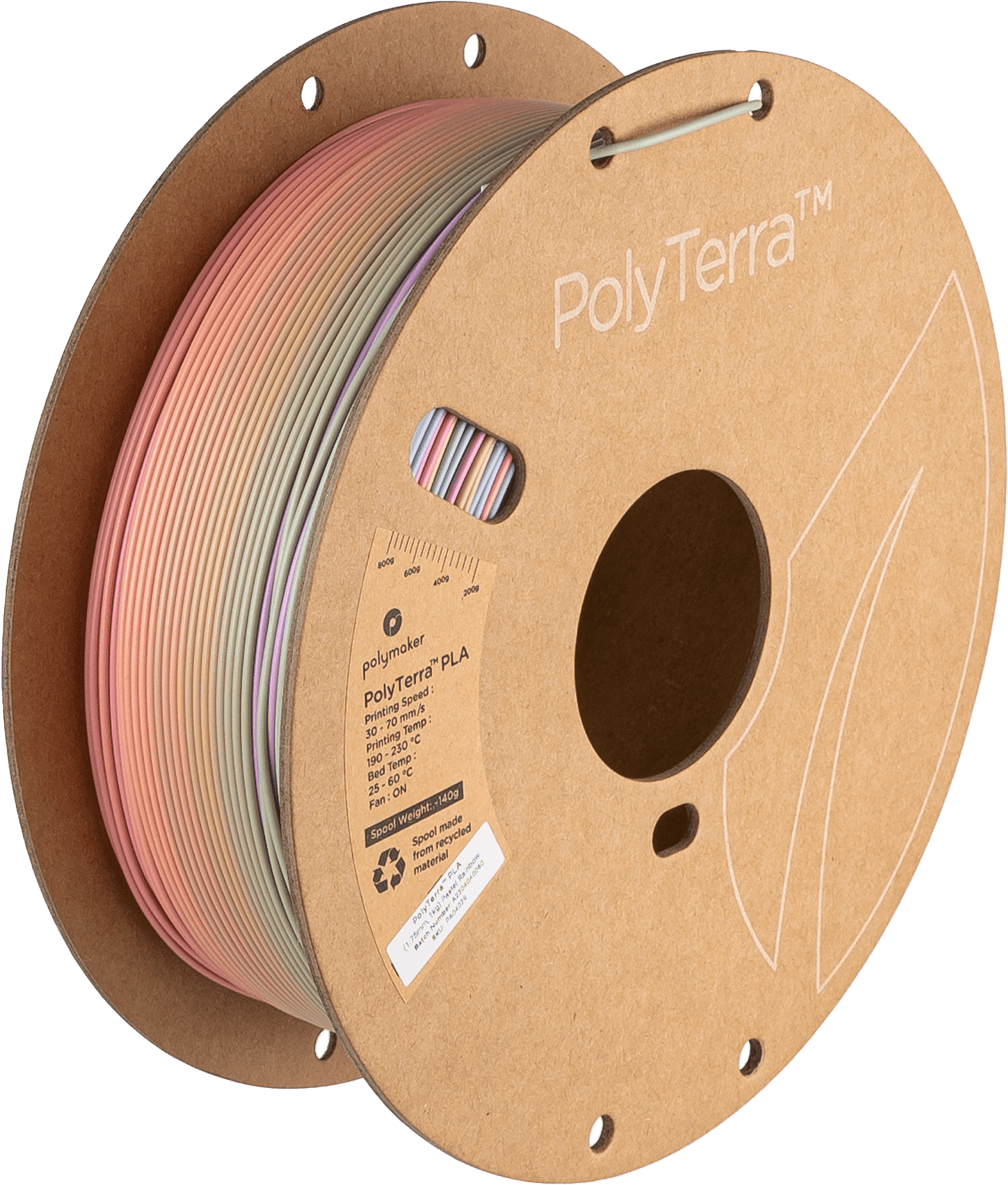 Panchroma™ Matte PLA (Formerly PolyTerra™ PLA) Filament 1.75mm 1kg - Marble White (HEX Code - FFFFFF) - PM70941 - DREMC STORE