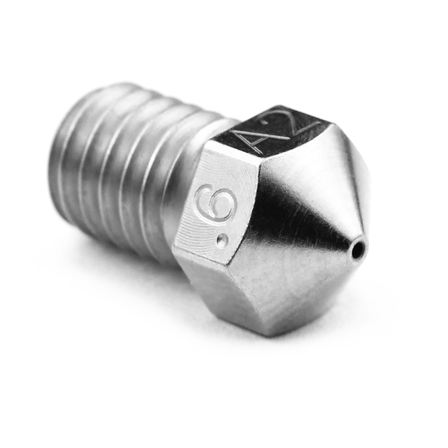 Plated A2 Hardened Tool Steel Nozzle RepRap - M6 Thread 1.75mm Filament - 0.6mm - M2573 - 06 - DREMC STORE