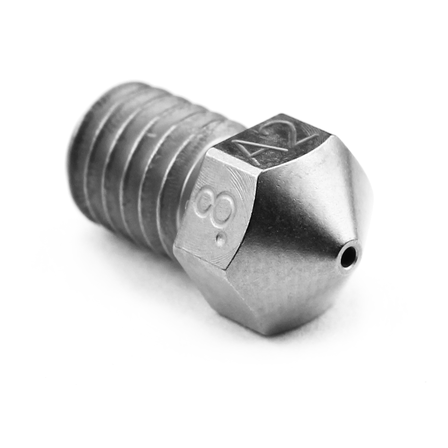 Plated A2 Hardened Tool Steel Nozzle RepRap - M6 Thread 1.75mm Filament - 0.8mm - M2573 - 08 - DREMC STORE