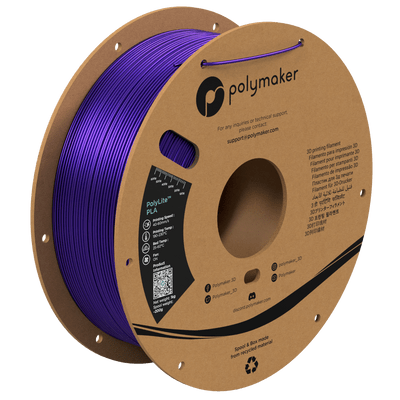 PolyMaker PolyLite Silk PLA 1.75mm Filament 1kg - Purple - PA03007 - DREMC STORE