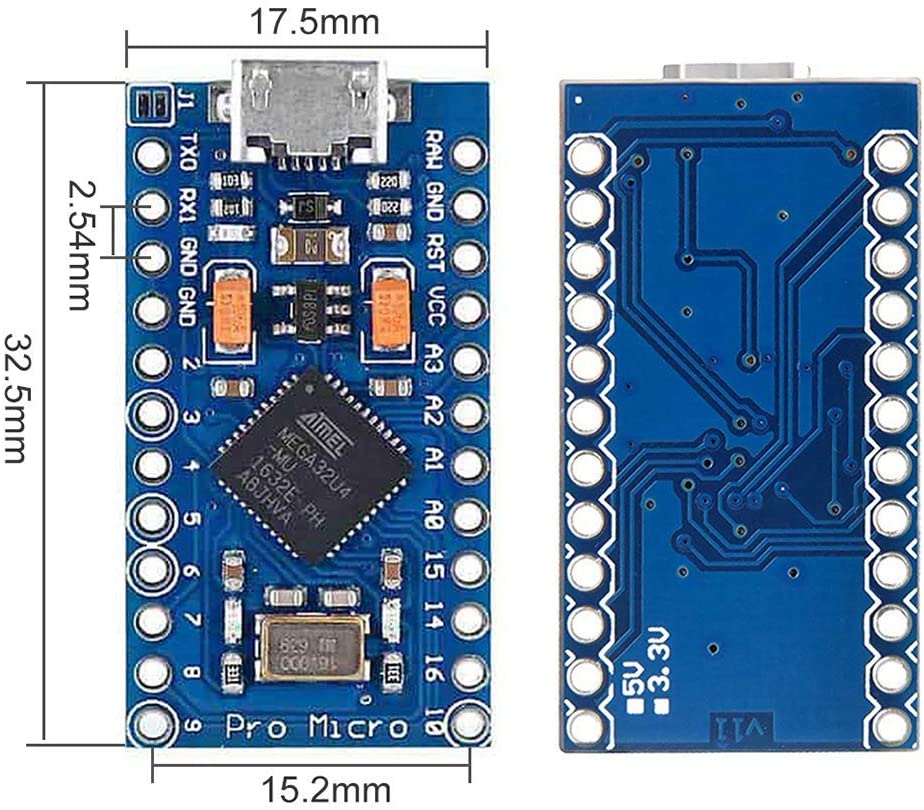 Pro Micro ATmega32U4 Pro Mini Leonardo Compatible - ET-0005-A - DREMC STORE