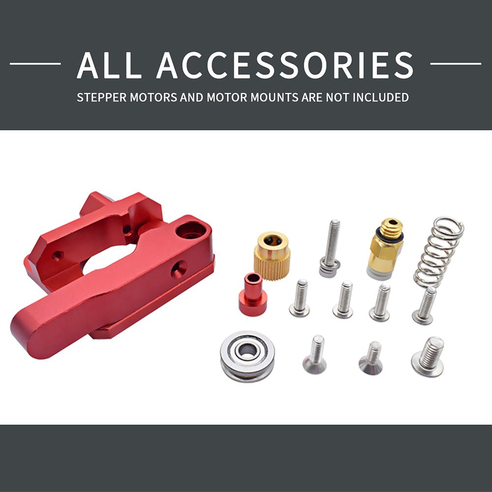 Red Metal Extruder Drive Feed Frame (Standard / Mirror) - Standard [Right] - FD - CR10 - AL - 175 - RD - DREMC STORE