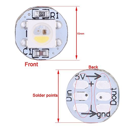 SK6812 RGBNW 5v Led (3pc) Programmable PCB - SK6812 - 3 - DREMC STORE
