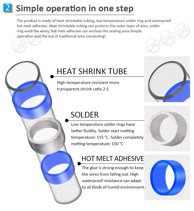Solder Shrink Sleeve Wire Sleeve - 24 - 26 AWG - Sold Individually - SST - 11 - DREMC STORE