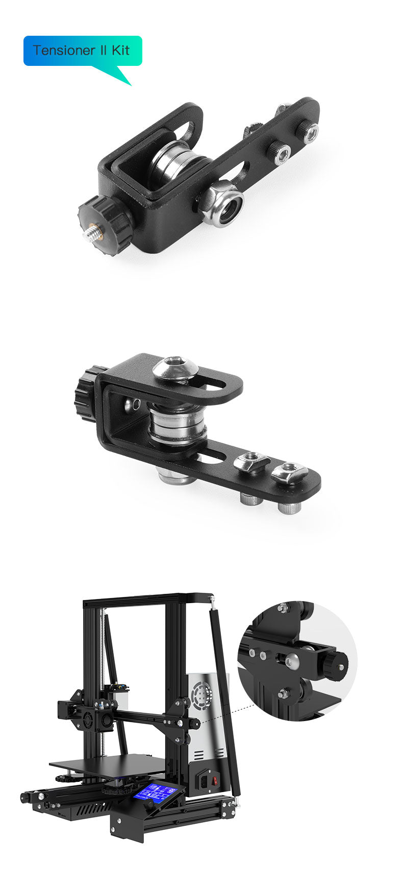 Timing Synchronous Belt Pulley Tensioner for Creality Ender 3/5 and CR - 10 Series - III Y Axis - 4004190004 - DREMC STORE