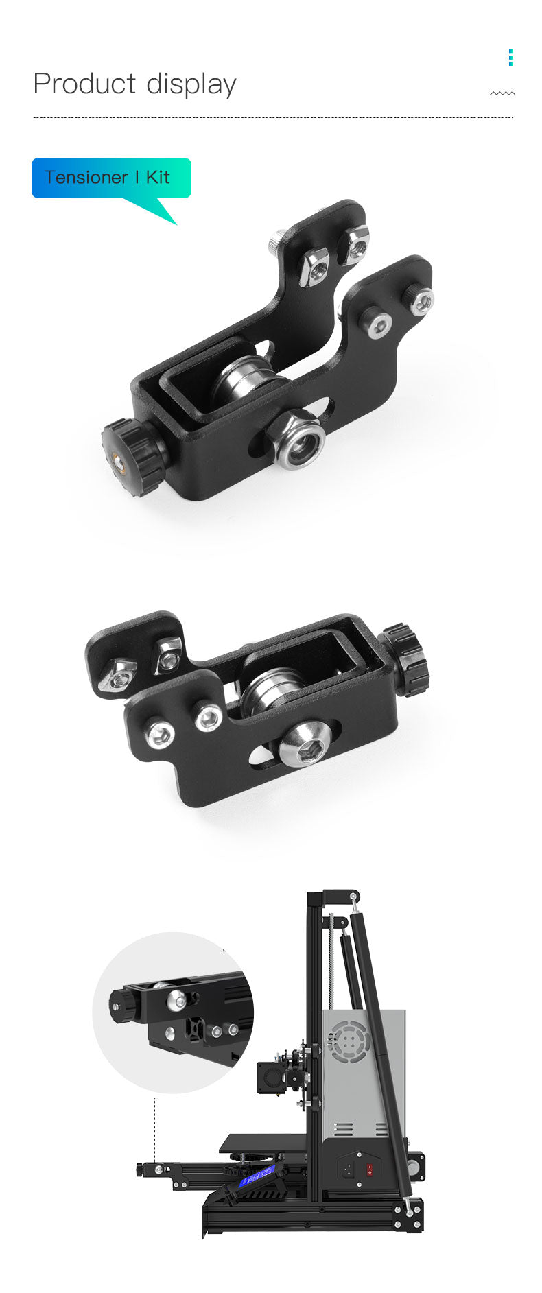 Timing Synchronous Belt Pulley Tensioner for Creality Ender 3/5 and CR - 10 Series - X Axis - 4004190005 - DREMC STORE